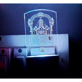 MultiColor acrylic and plastic AC adapter night lamp with laser-engraved design, ideal for home decor or gift giving in living room, bedroom, bars, shops, cafes, hotels. Safe and low energy consumption